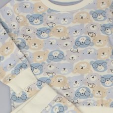 J33898: Baby Boys Bears Print Top & Jog Pant Outfit  (1-2 Years)